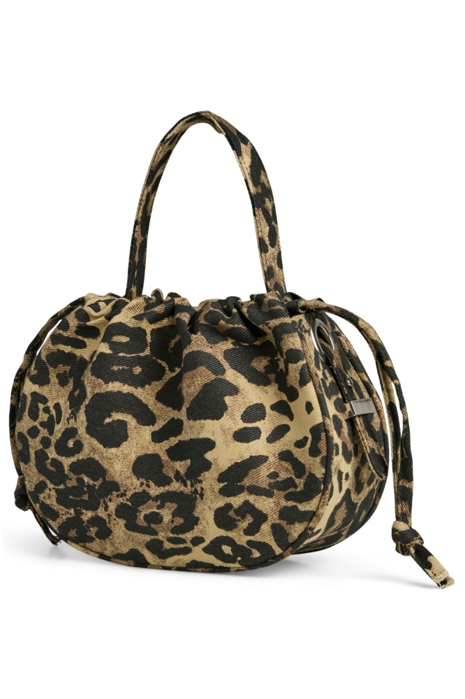 PCBALLOON FABRIC BAG 17160123 BEIGE/LEO